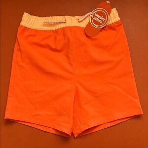 Wonder Nation Kids Rashguard Set - Peach, Orange, and White